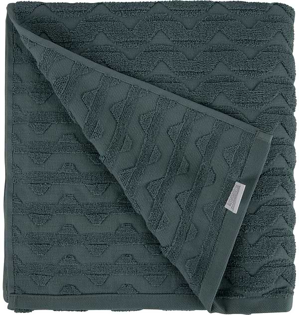 Фото - Рушник банний GM Textile махровий жакардовий мятний (зігзаг) 70х140