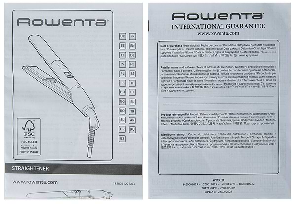 Фото - Вирівнювач волосся Rowenta SF4655F0