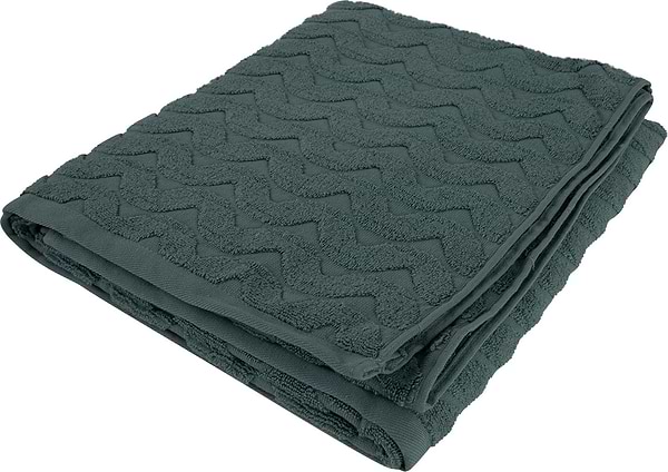 Фото - Рушник банний GM Textile махровий жакардовий мятний (зігзаг) 100х150
