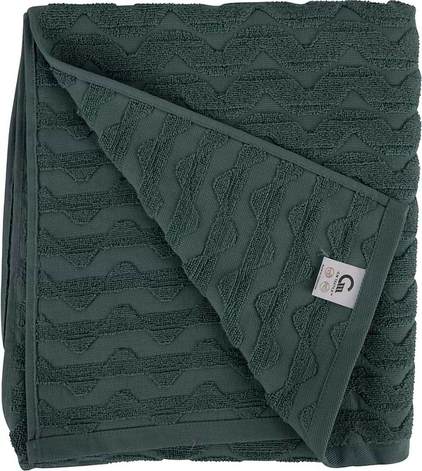Фото - Рушник банний GM Textile махровий жакардовий мятний (зігзаг) 100х150