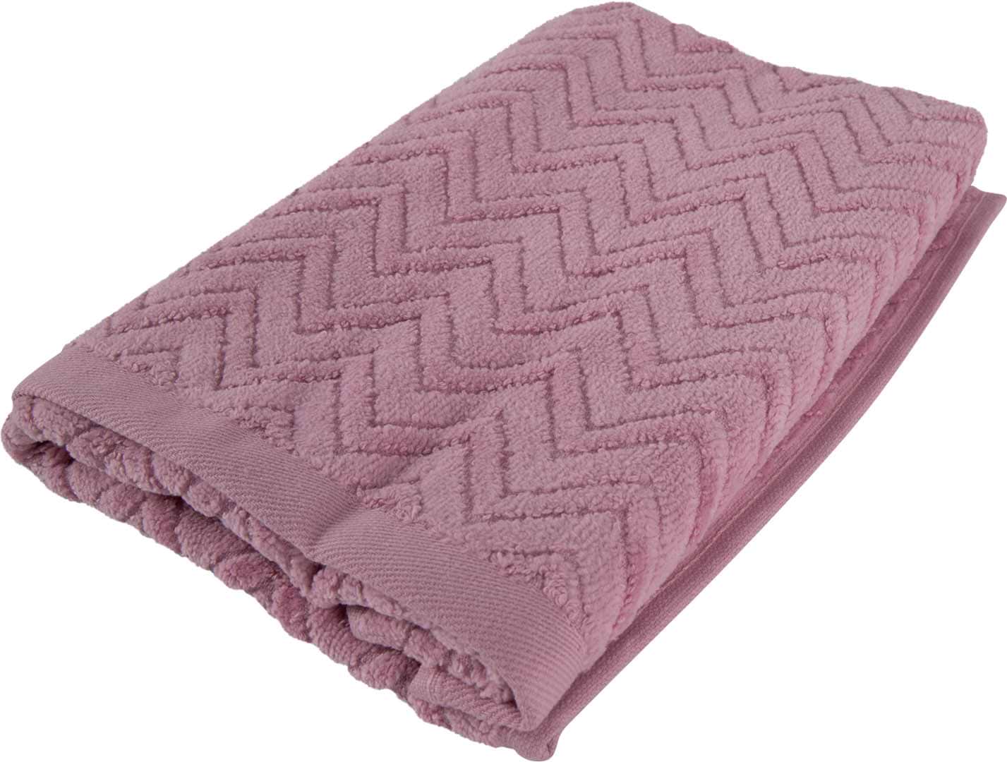 Полотенце для рук GM Textile махровое жаккардовое велюр розовый 40х70 - Фото 1