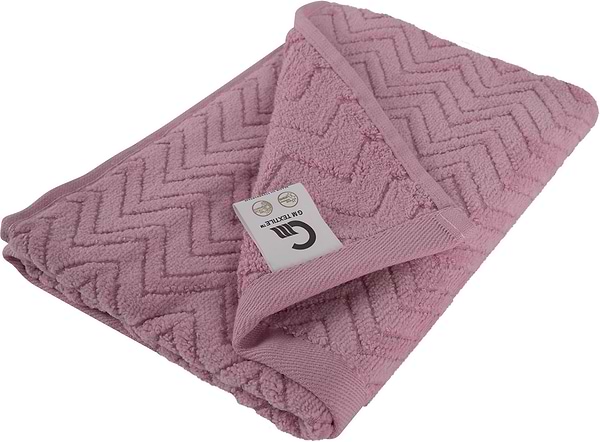 Фото - Полотенце для рук GM Textile махровое жаккардовое велюр розовый 40х70
