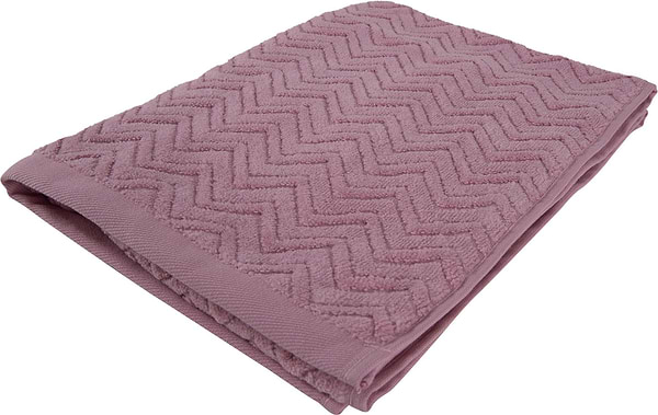 Фото - Рушник для обличчя GM Textile махровий жакардовий велюр рожевий 50х90
