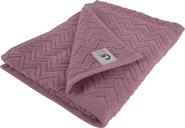 Фото - Рушник для обличчя GM Textile махровий жакардовий велюр рожевий 50х90
