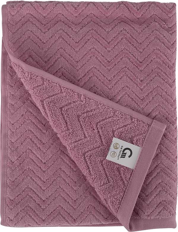 Фото - Рушник для обличчя GM Textile махровий жакардовий велюр рожевий 50х90