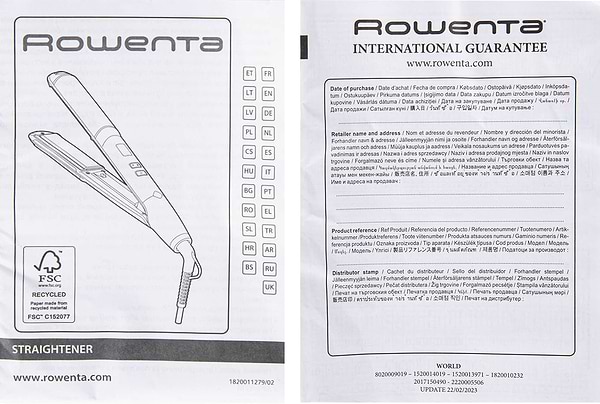 Фото - Выпрямитель волос Rowenta SF4641F0
