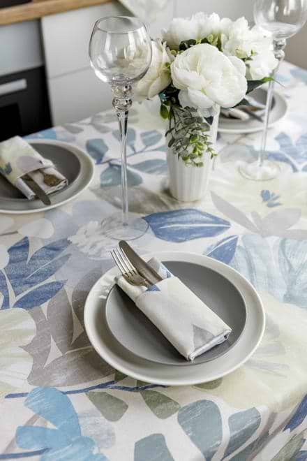 Фото - Скатерть прямоугольная Прованс 120х136 Голубые Цветы (030894)