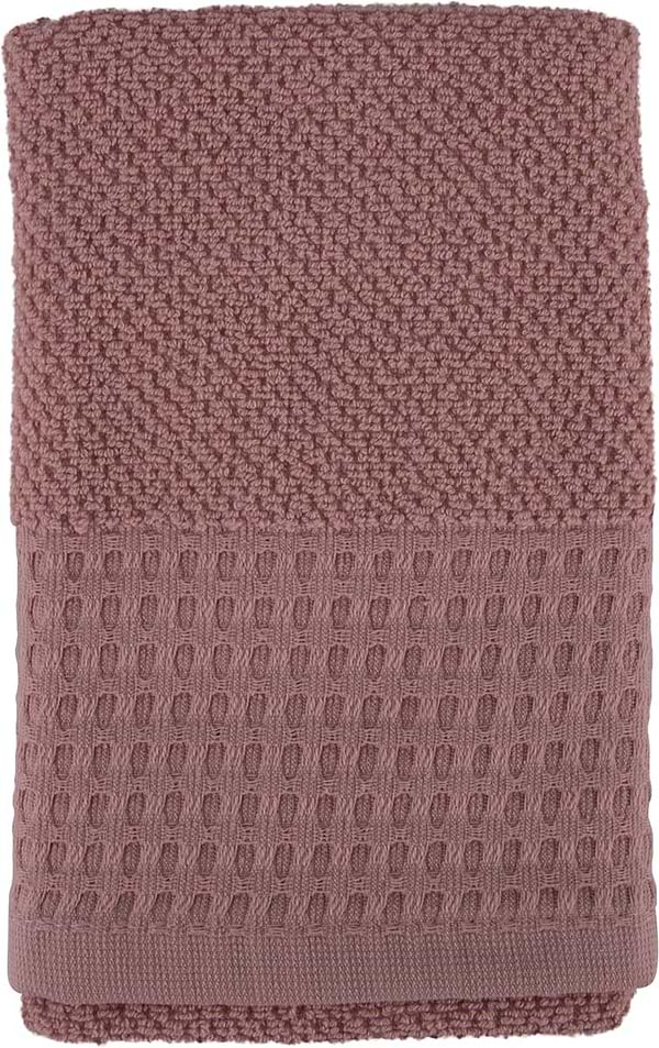 Фото - Рушник для рук GM Textile махровий вафельний бордюр світло-кораловий 40х70