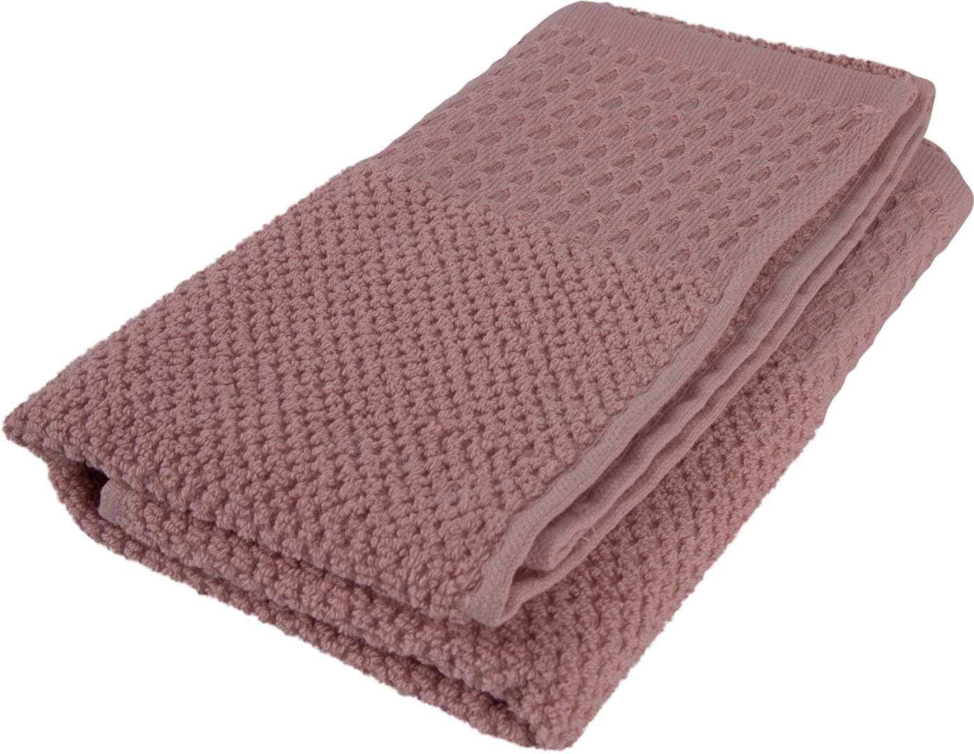 Рушник для рук GM Textile махровий вафельний бордюр світло-кораловий 40х70 - Фото 1