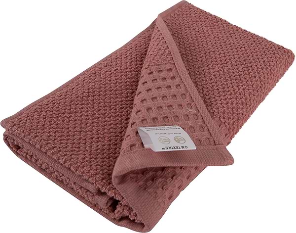 Фото - Рушник для рук GM Textile махровий вафельний бордюр світло-теракотовий 40х70