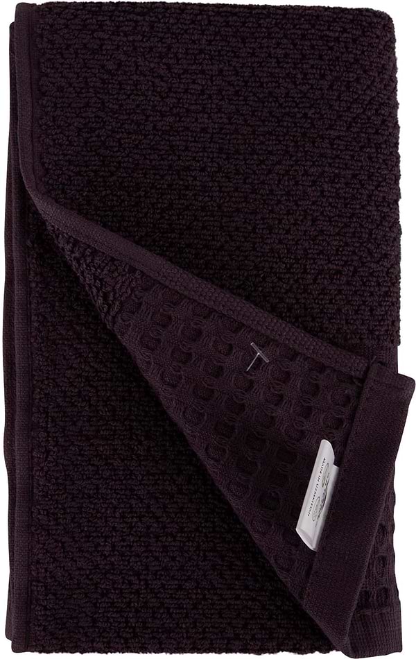 Фото - Рушник для рук GM Textile махровий вафельний бордюр темно-коричневий 40х70