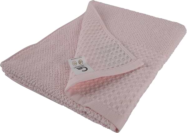 Фото - Рушник для обличчя GM Textile махровий вафельний бордюр світло-бежевий 50х90