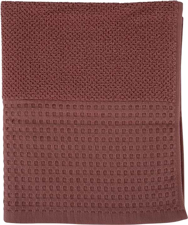 Фото - Рушник для обличчя GM Textile махровий вафельний бордюр світло-теракотовий 50х90