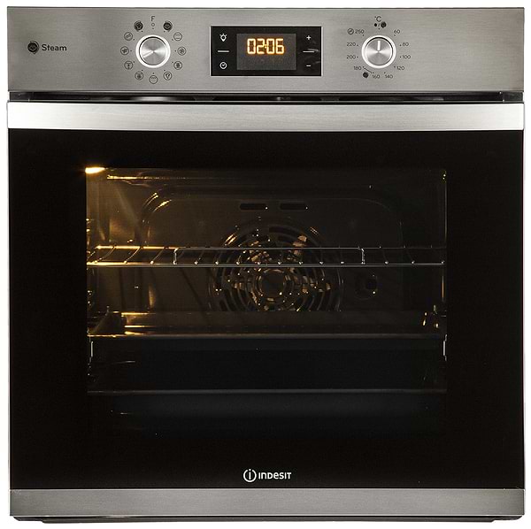 Фото - Духова шафа + варильна поверхня газова Indesit IFWS 3841 JH IX + THP 641 IX/I