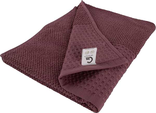 Фото - Полотенце для лица GM Textile махровое вафельное бордюр терракот 50х90