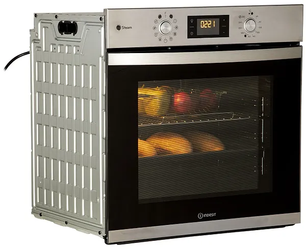 Фото - Духова шафа + варильна поверхня газова Indesit IFWS 3841 JH IX + THP 641 IX/I