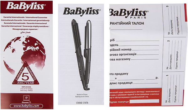 Фото - Выпрямитель волос Babyliss ST496E