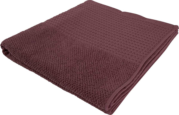 Фото - Полотенце банное GM Textile махровое вафельное бордюр терракот 70х140