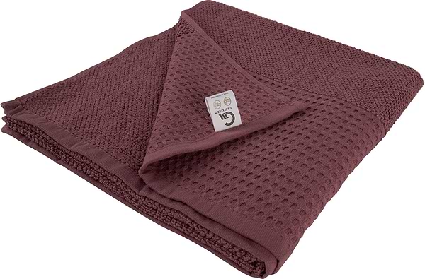 Фото - Полотенце банное GM Textile махровое вафельное бордюр терракот 70х140