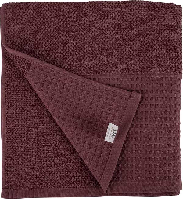 Фото - Полотенце банное GM Textile махровое вафельное бордюр терракот 70х140