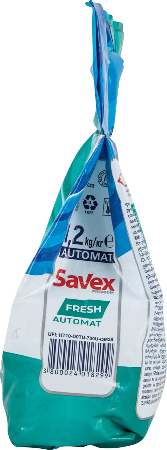 Фото - Пральний порошок SAVEX 2 в 1 FRESH автомат 1,2 кг