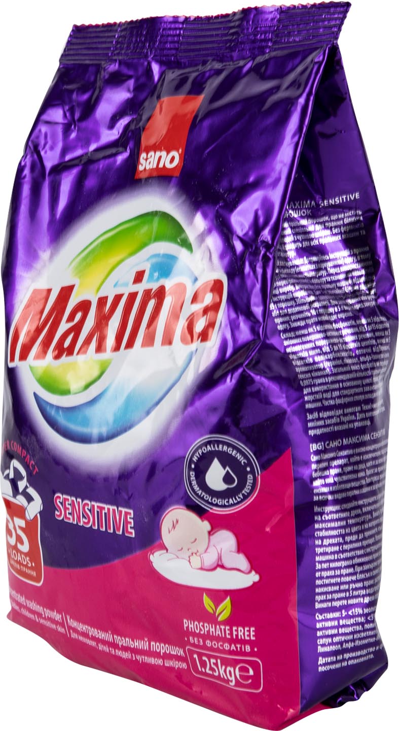 Фото - Пральний порошок Sano 935741/295336.Sensetive 1250кг/12