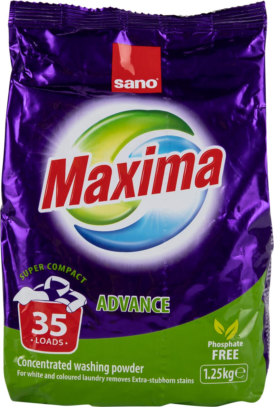 Фото - Пральний порошок Sano Едванс 1.25 кг (7290010935314)