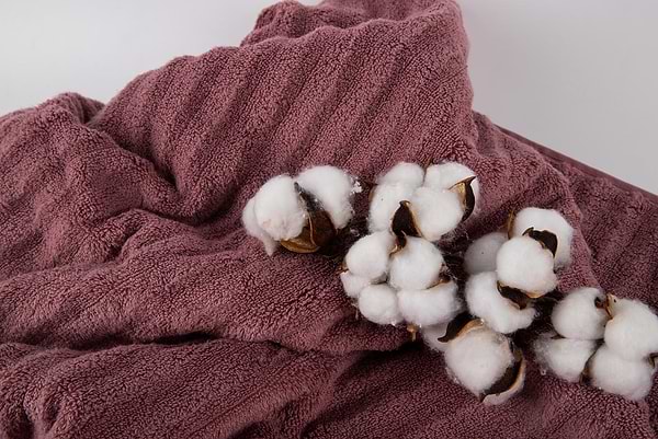 Фото - Рушник банний GM Textile махровий Бабл Зеро Твіст теракот 70х140