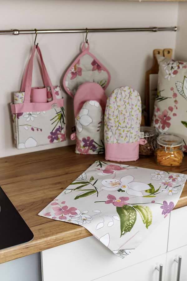 Фото - Набір рушників Прованс Орхідея в торбі, 3шт (030981)