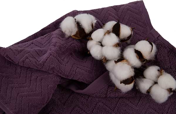 Фото - Полотенце для рук GM Textile махровое жаккардовое велюр темно-фиолетовый 40х70