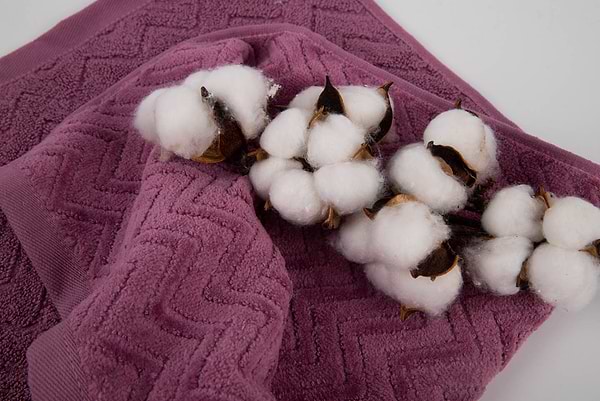 Фото - Рушник для рук GM Textile махровий жакардовий велюр світло-фіолетовий 40х70