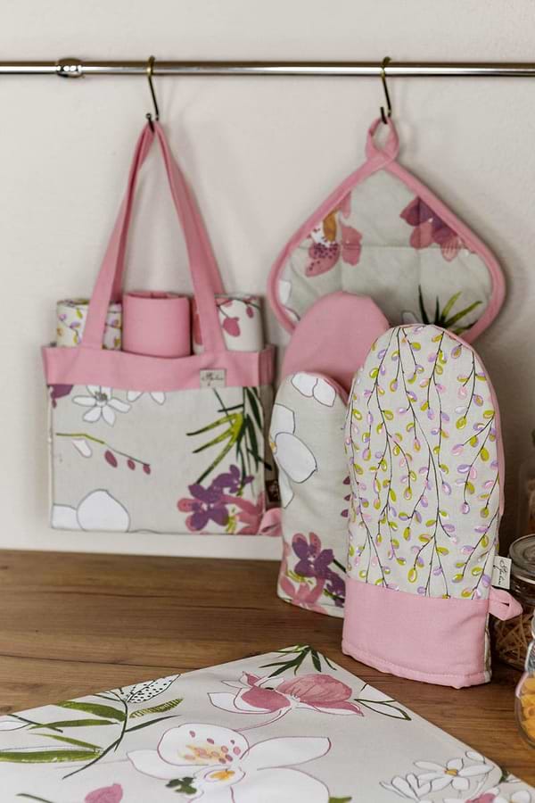 Фото - Набір рушників Прованс Орхідея в торбі, 3шт (030981)