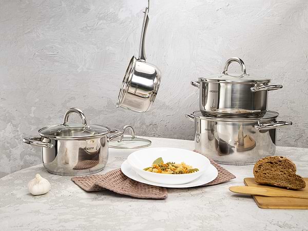 Фото - Набір посуду Ardesto AR1908PS Gemini Gourmet Andria 8 пр.