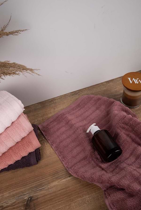 Фото - Рушник для рук GM Textile махровий Бабл Зеро Твіст теракот 40х70