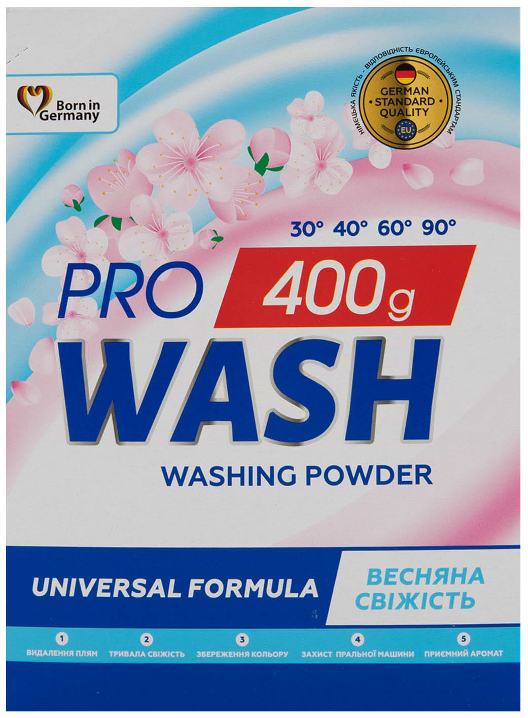 Пральний порошок ProWash Весняна свіжість 400 г - Фото 1