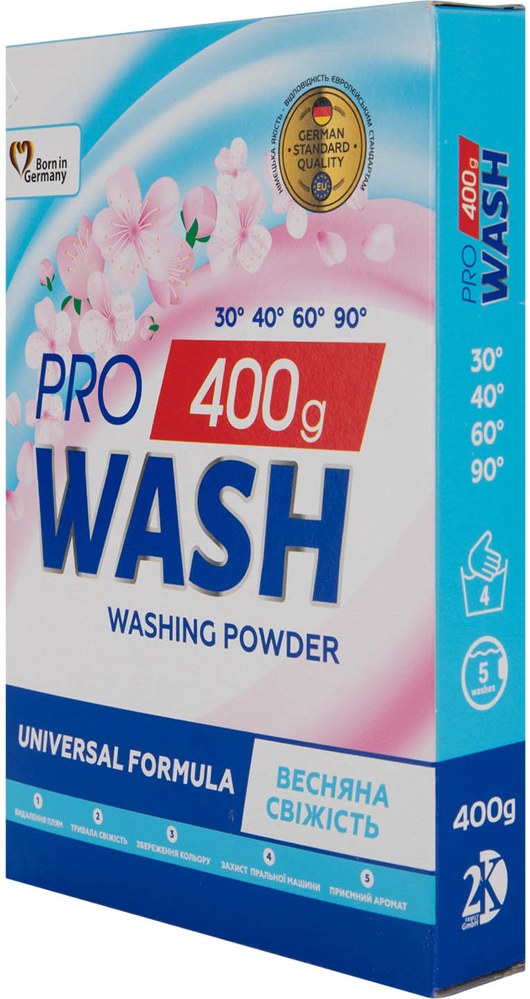Фото - Пральний порошок ProWash Весняна свіжість 400 г