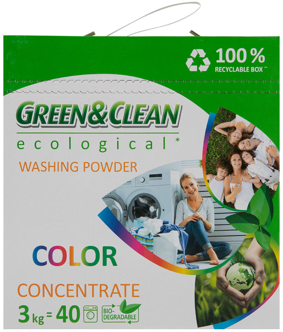 Фото - Пральний порошок Green&Clean GCL00478 Prof.д/колір.одягу(30циклів прання)к/у
