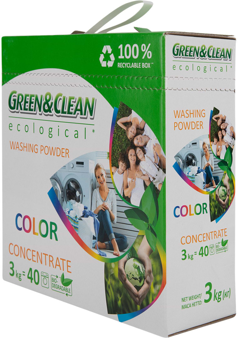 Фото - Пральний порошок Green&Clean GCL00478 Prof.д/колір.одягу(30циклів прання)к/у