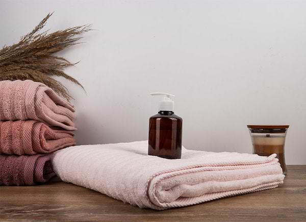 Фото - Полотенце банное GM Textile махровое Бабл Зеро Твист светло-бежевый 70х140