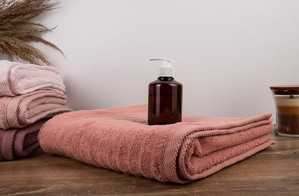 Фото - Полотенце банное GM Textile махровое Бабл Зеро Твист светло-терракотовый 70х140