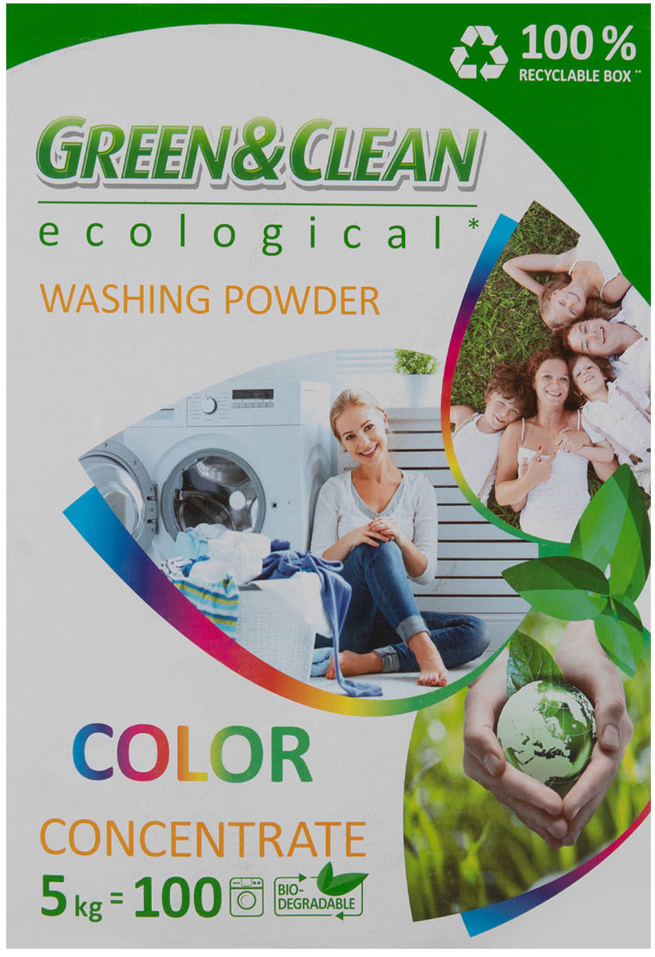 Пральний порошок Green&Clean Professional д/кольор.речей 5 кг., 65 циклів - Фото 1