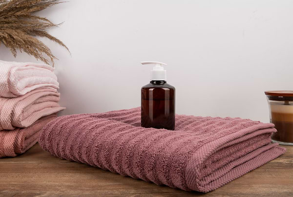 Фото - Рушник банний GM Textile махровий Бабл Зеро Твіст теракот 70х140