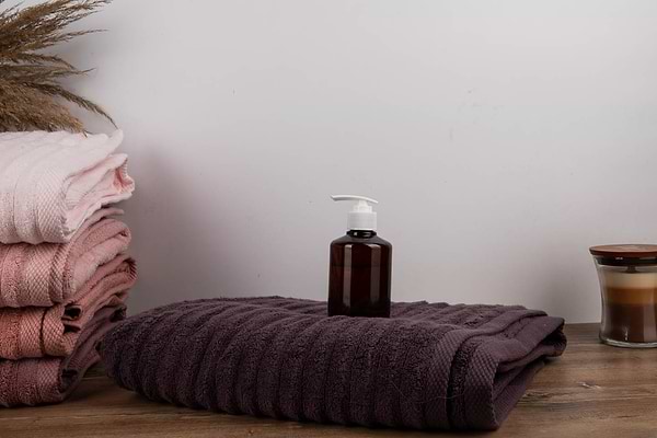 Фото - Полотенце банное GM Textile махровое Бабл Зеро Твист темно-коричневый 70х140