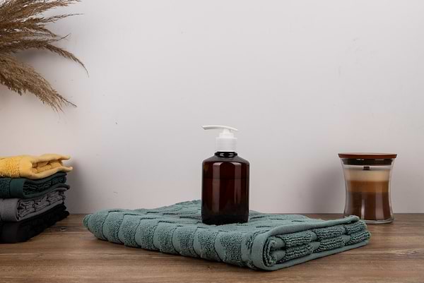 Фото - Полотенце для лица GM Textile махровое жаккардовое мятный (зигзаг) 50х90