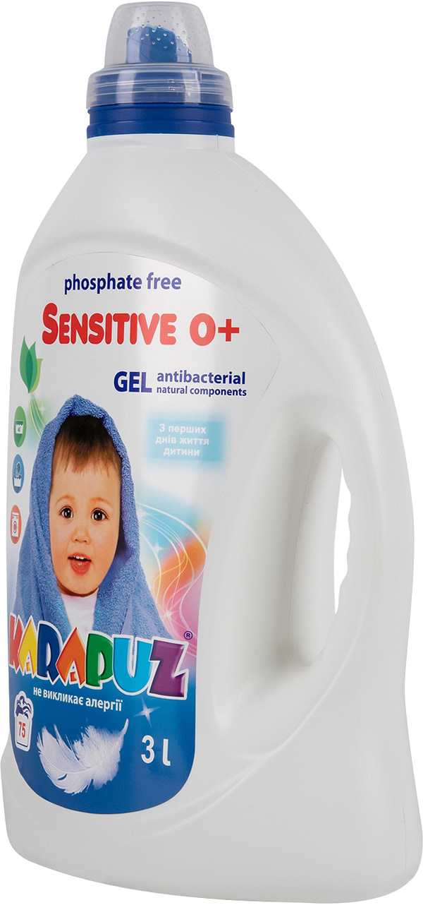 Фото - Гель для прання Карапуз Sensitive для прання дитячої білизни, 3 л