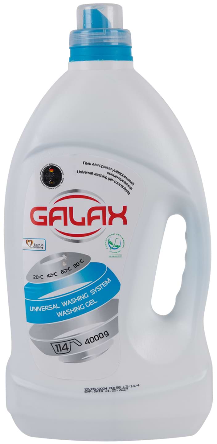 Гель для стирки GALAX универсальный концентрированный "Fresh Mint" 4000 г, 114 циклов - Фото 1