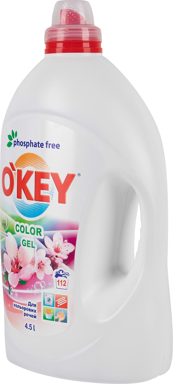 Фото - Гель для прання O'key Color, 4,5 л