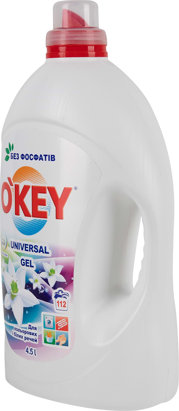 Фото - Гель для прання O'key Universal, 4,5 л