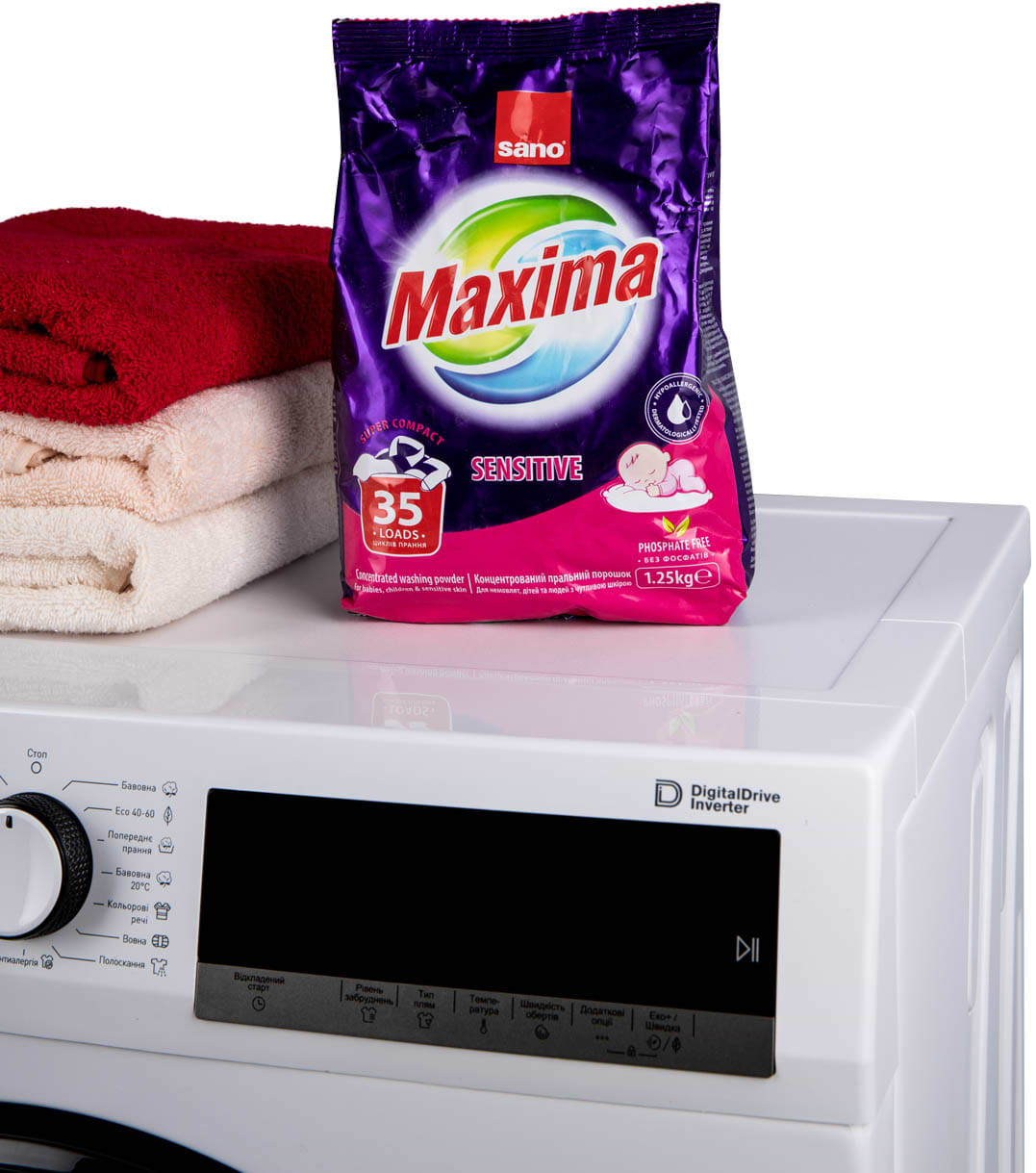 Фото - Пральний порошок Sano 935741/295336.Sensetive 1250кг/12