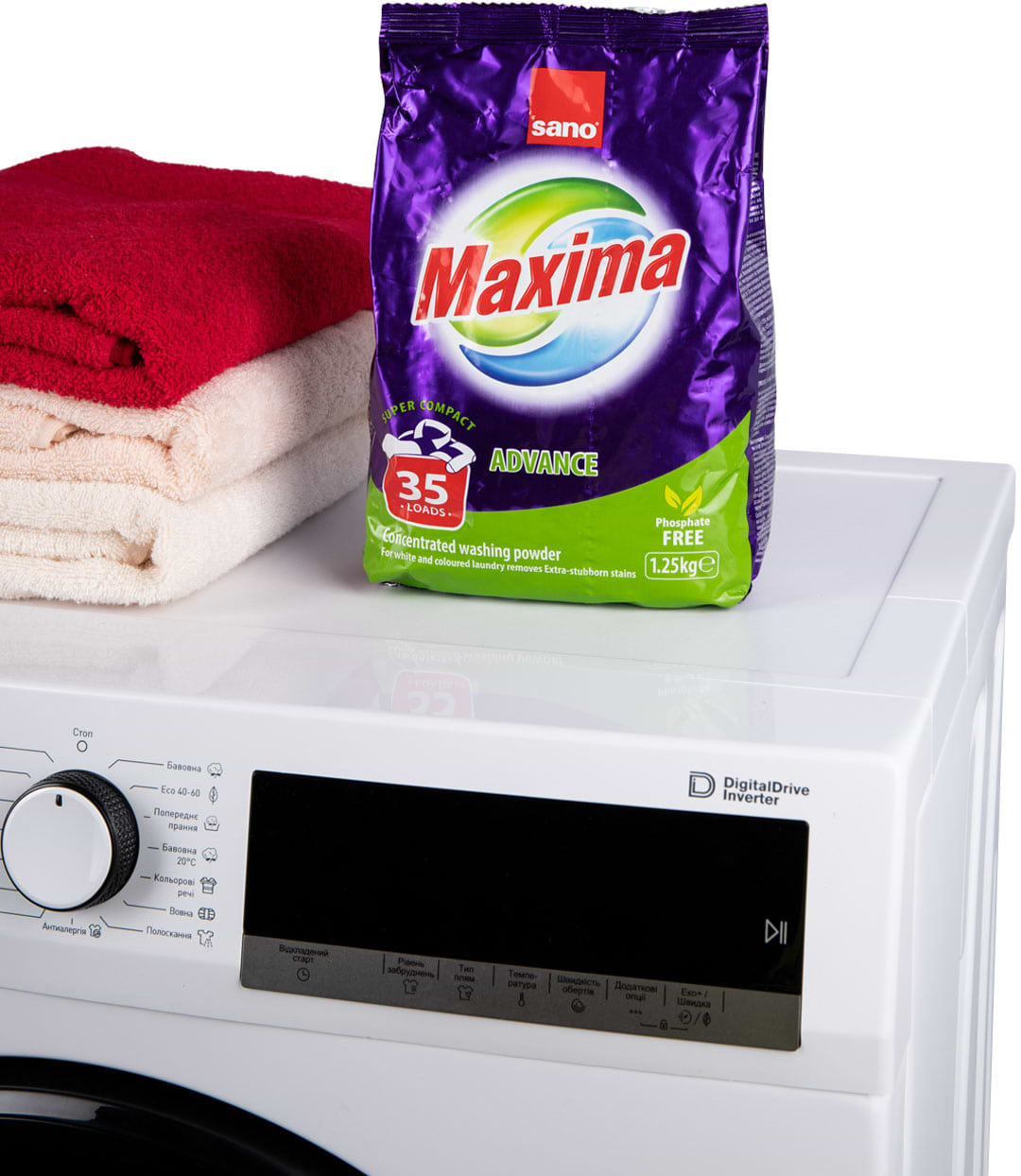 Фото - Пральний порошок Sano Едванс 1.25 кг (7290010935314)